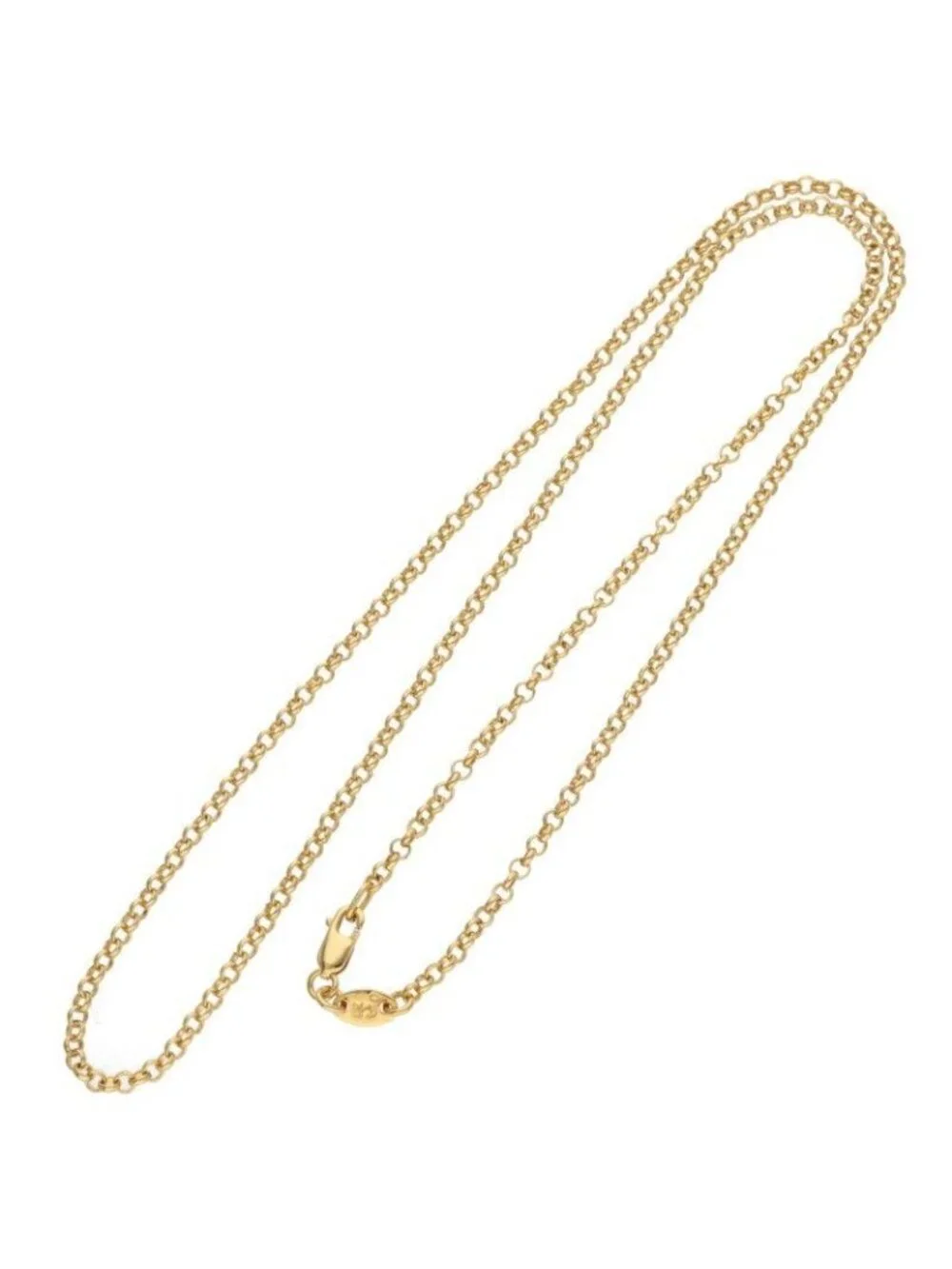 Chrome Hearts 22K Neckchain Roll Chain Gold Necklace